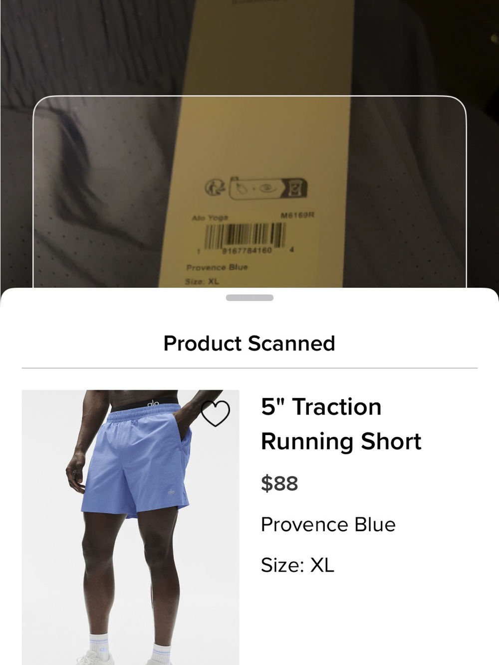 ALO Yoga Men’s 5" Traction Running Shorts — Provence Blue